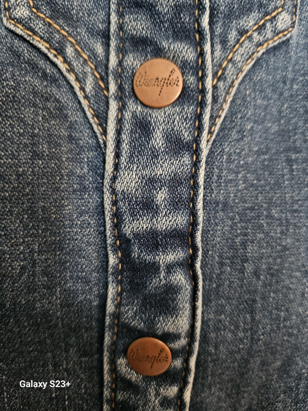 Wrangler Blue Denim Button-Front Mini Dress - NWT! - Picture 5 of 8